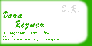 dora rizner business card